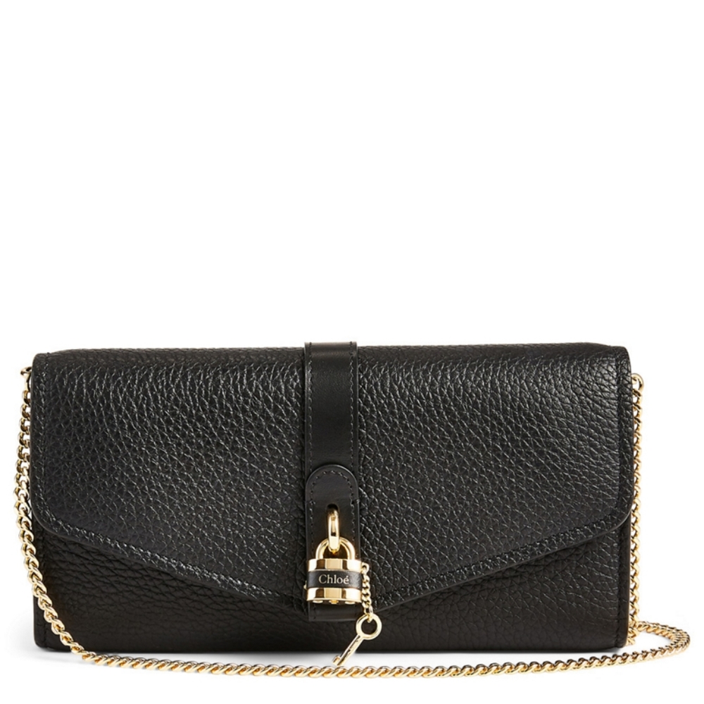 $8️⃣0️⃣0️⃣CHLOÉ Aby Leather Chain Clutch Bag